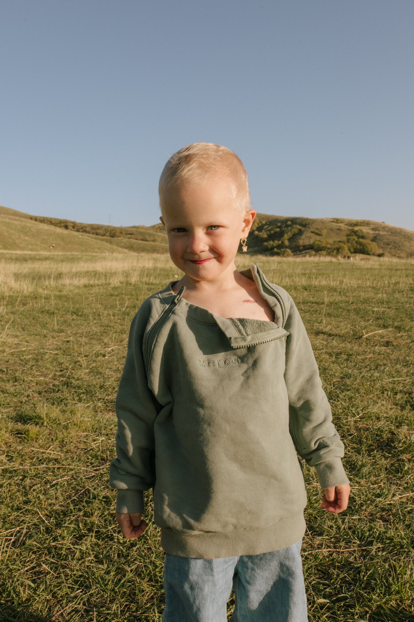 Kids Olive Green (Port and IV Accessible)