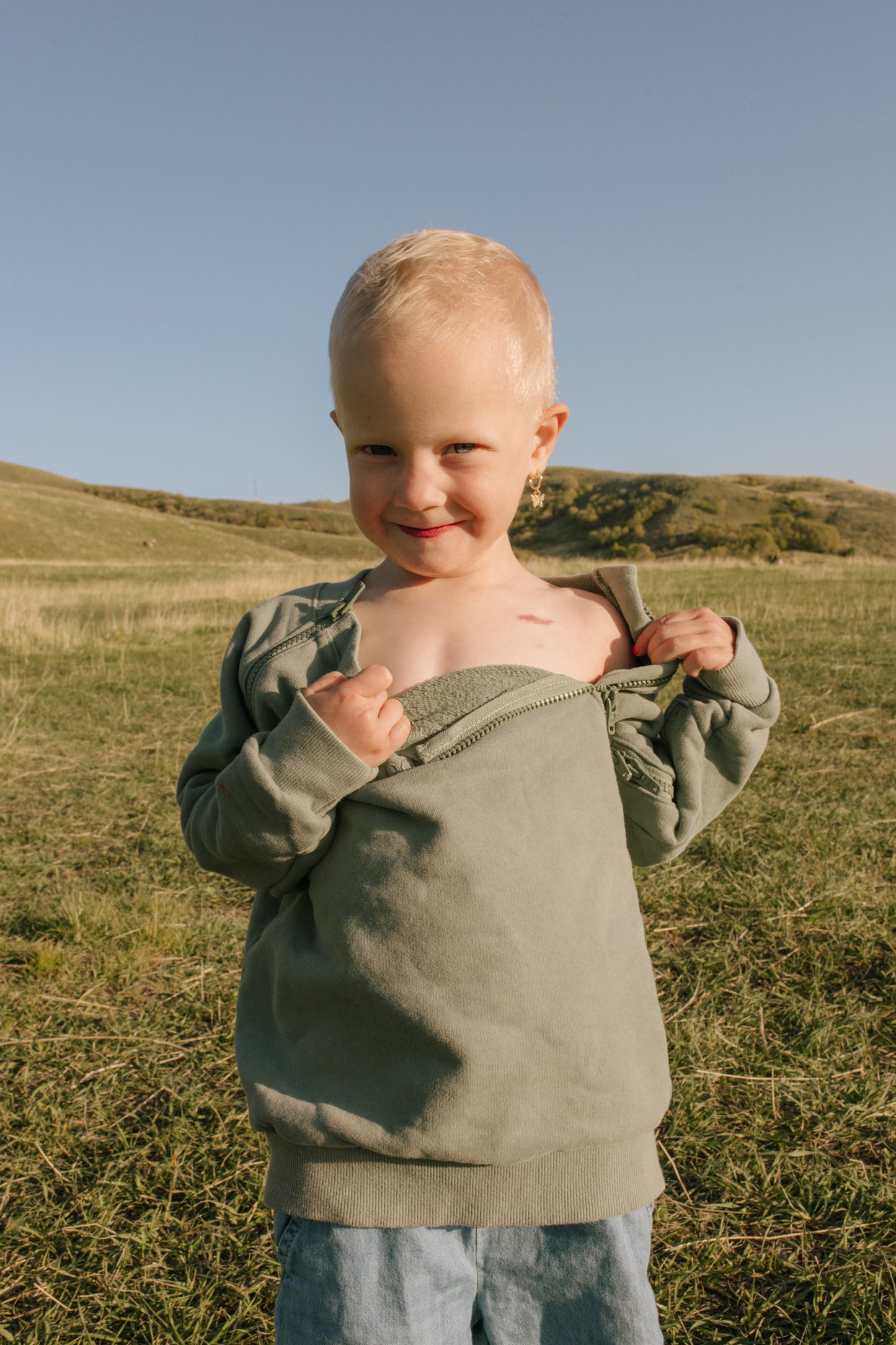 Kids Olive Green (Port and IV Accessible)