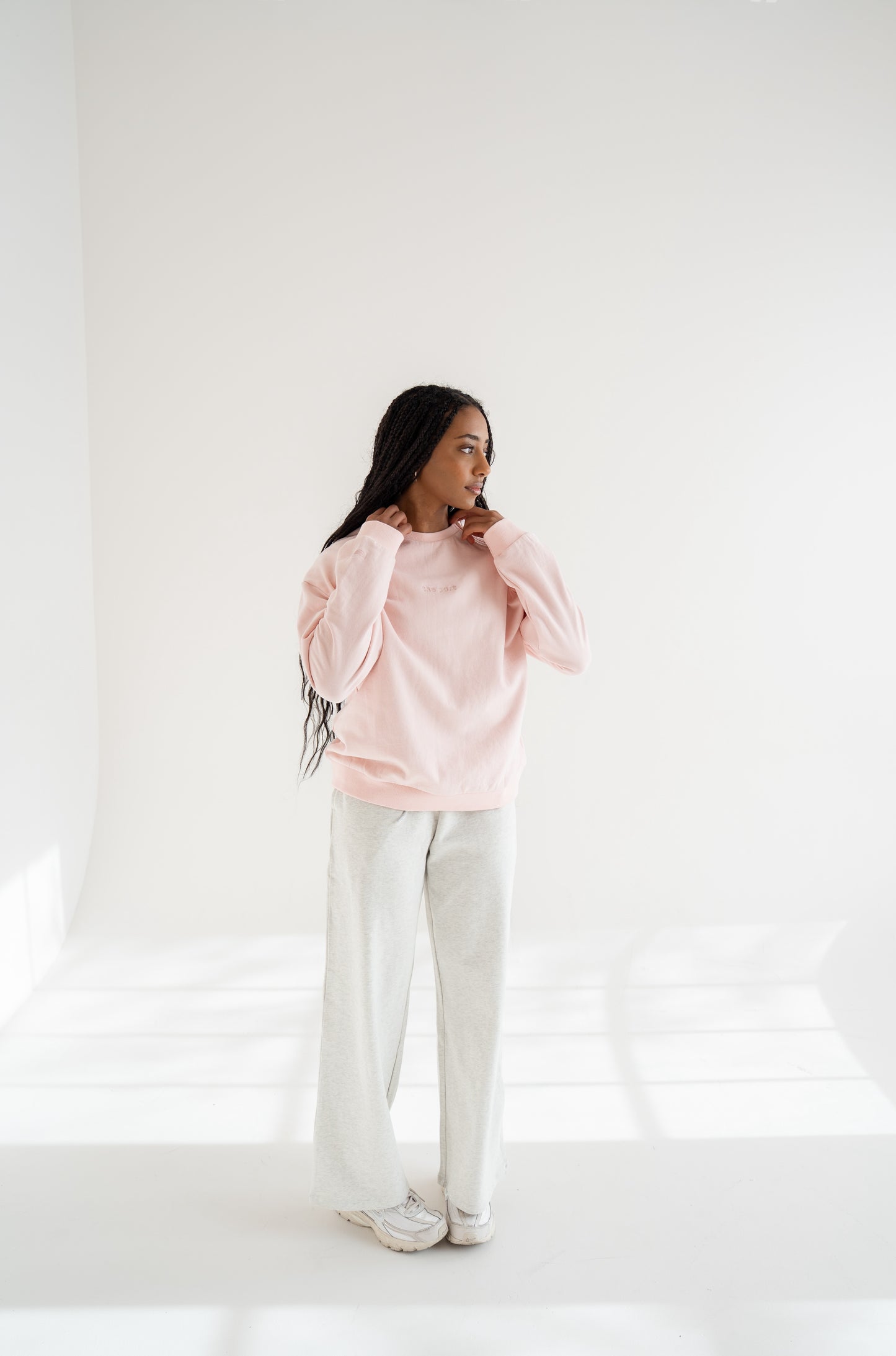 Light Gray Cloud Cotton Pants