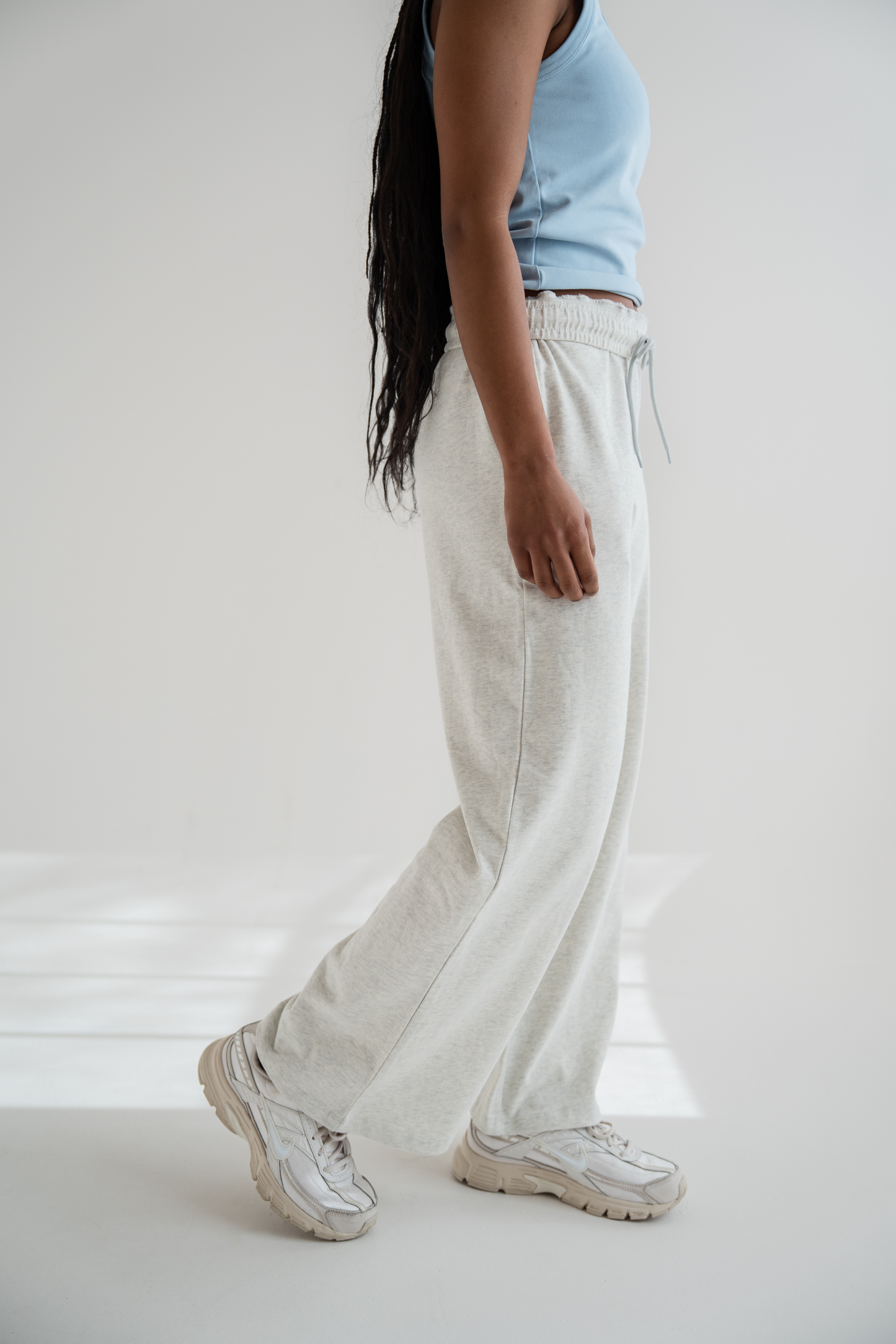 Light Gray Cloud Cotton Pants