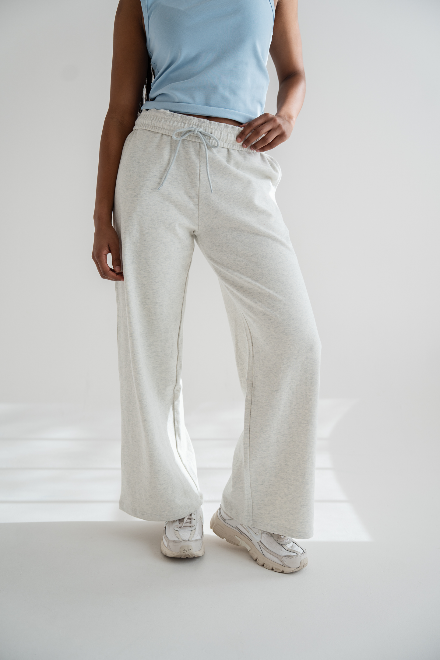 Light Gray Cloud Cotton Pants