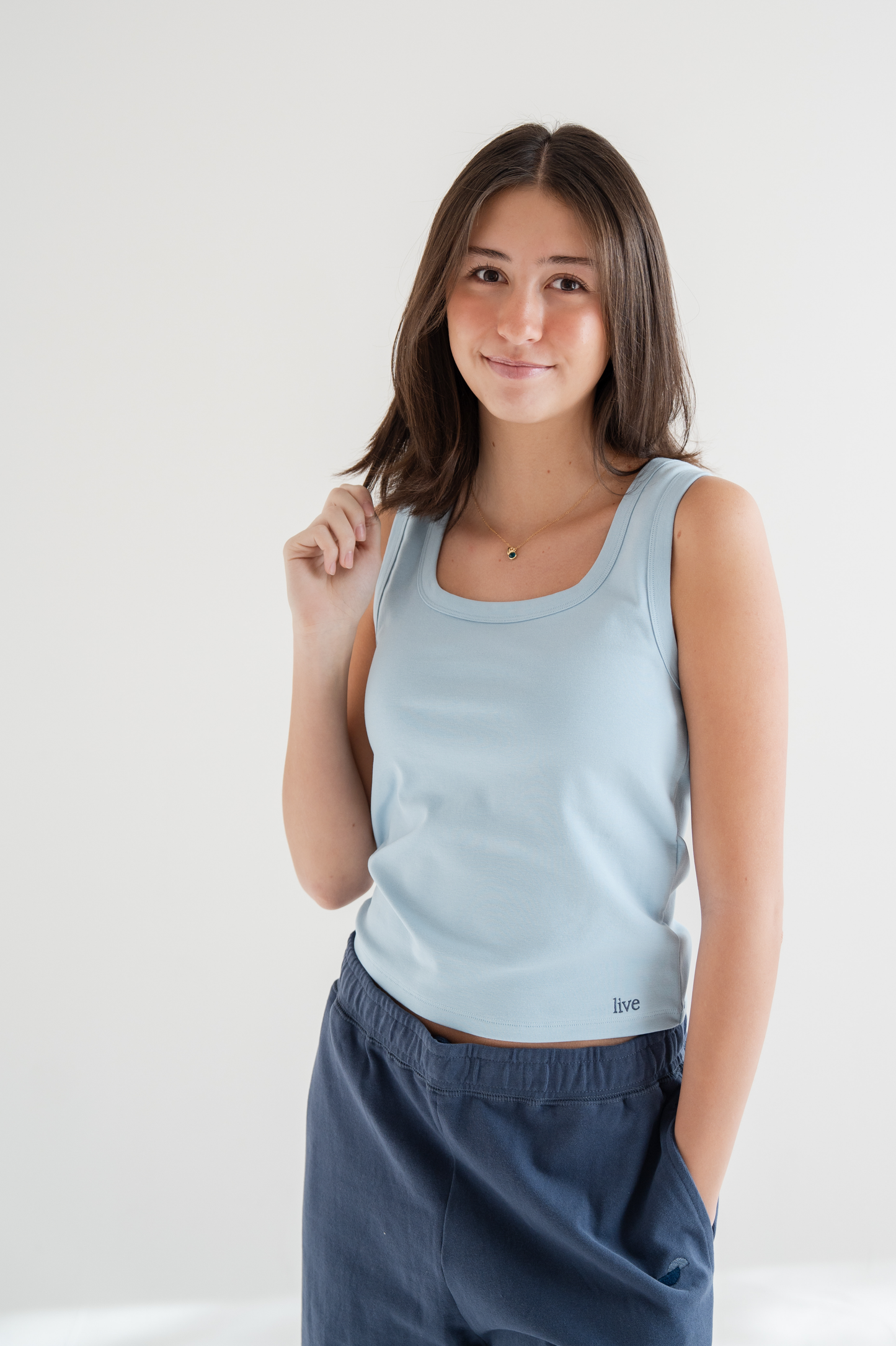 Light Blue Accessible Tank