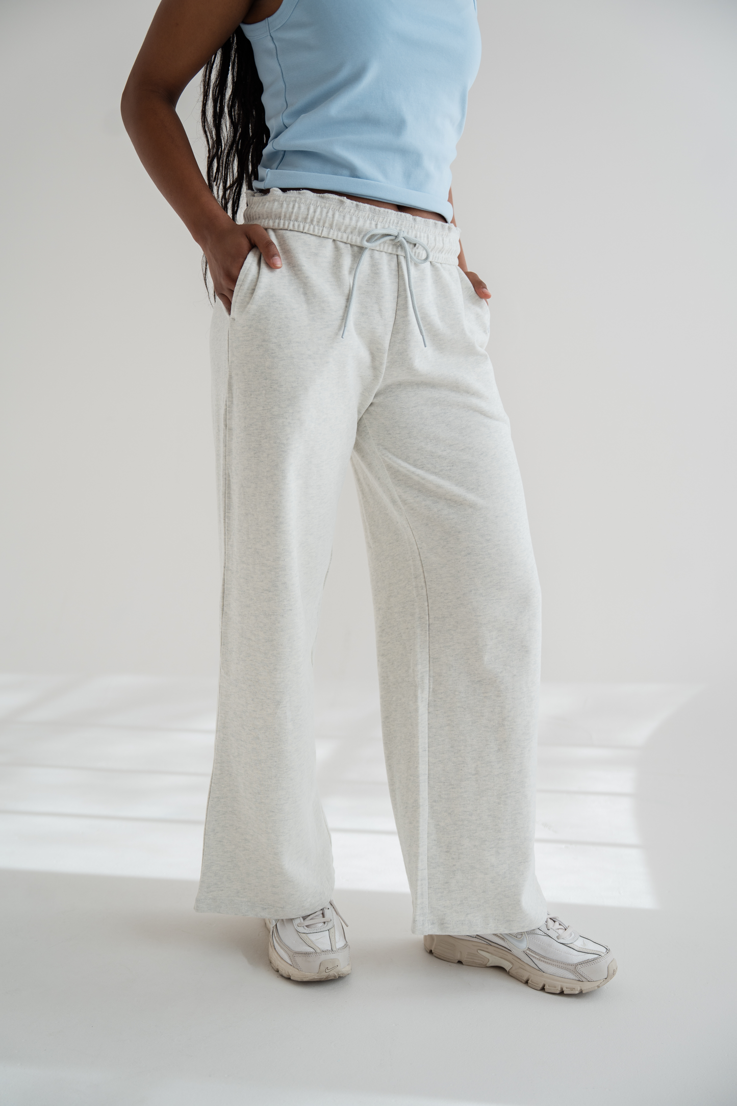 Light Gray Cloud Cotton Pants